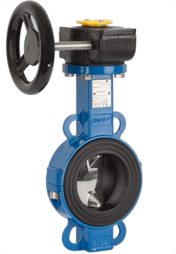 Swissfluid SBE elastomer lined butterfly valve with gear operator