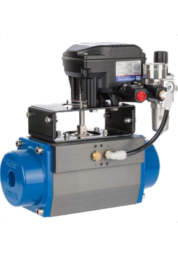 Swissfluid SPA-R pneumatic quarter-turn actuator with positioner