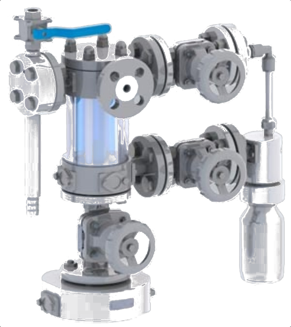Swissfluid SRS-P-E reactor sampling system with inert-gas ejector