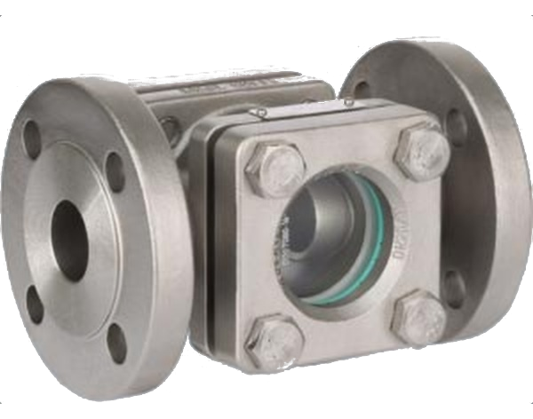 Swissfluid SST lined sight glass, stainless